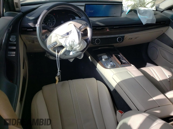 2023 Genesis G80 2.5T with VIN KMTGB4SC6PU152750, listed as a Copart auction lot 41451495 with 61,448 mi miles and Salvage Title. Bid and sale history available at carsss.com. Image 8.