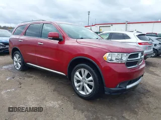 2013 Dodge Durango Crew with VIN 1C4RDJDG8DC540399, listed as a IAAI auction lot 42041455 with 126,435 mi miles. Bid and sale history available at carsss.com. Image 1.
