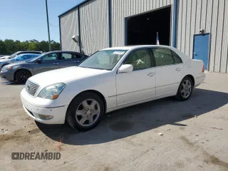 2003 Lexus LS 430 with VIN JTHBN30F130106203, listed as a Copart auction lot 52735745 with 179,658 mi miles and Salvage Title. Bid and sale history available at DreamBid. Image 1.
