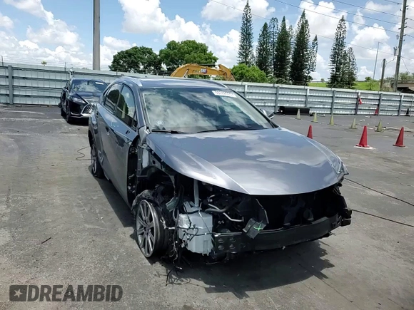 2021 Lexus NX 300 with VIN JTJDARBZXM2187754, listed as a Copart auction lot 60242005 with 61,455 mi miles and Salvage title. Bid and sale history available at DreamBid. Image 14.