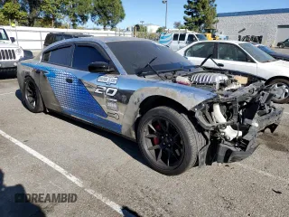 2019 Dodge Charger SRT Hellcat with VIN 2C3CDXL92KH692818, listed as a Copart auction lot 85337284 with 92,283 mi miles and Salvage Title. Bid and sale history available at DreamBid. Image 4.