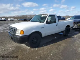 2005 Ford Ranger XL with VIN 1FTYR10U45PA93685, listed as a Copart auction lot 45665565 with 47,837 mi miles and Clean Title. Bid and sale history available at carsss.com. Image 1.
