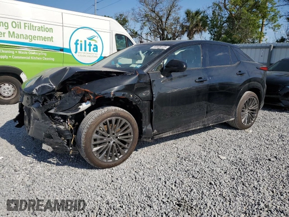 2023 Lexus RZ 450e Premium z VIN JTJAAAAB9PA013516, wystawiony jako Copart lot #50808725 z przebiegiem 571 mil mil oraz Szkoda całkowita • Salvage title. Historia ofert i sprzedaży dostępna na DreamBid. Obrazek 1.