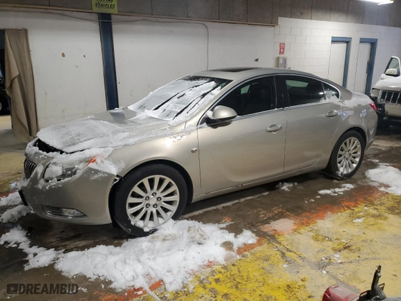 2011 Buick Regal CXL RL5 with VIN W04GT5GC4B1113363, listed as a Copart auction lot 87204184 with 0 mi miles and Salvage Title. Bid and sale history available at carsss.com. Image 1.