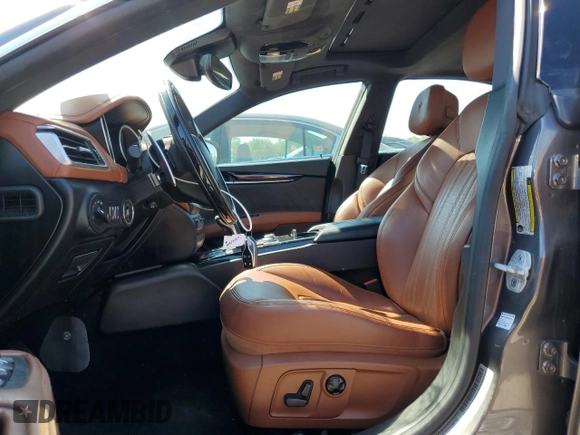 2019 Maserati Ghibli S Q4 GranLusso with VIN ZAM57YTL2K1309855, listed as a Copart auction lot 70747164 with 38,614 mi miles and Salvage Title. Bid and sale history available at carsss.com. Image 7.