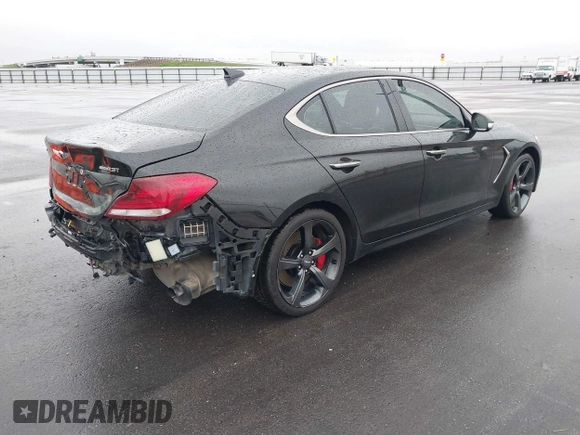 2019 Genesis G70 Dynamic with VIN KMTG34LE2KU020333, listed as a IAAI auction lot 41570026 with 93,020 mi miles and . Bid and sale history available at DreamBid. Image 4.