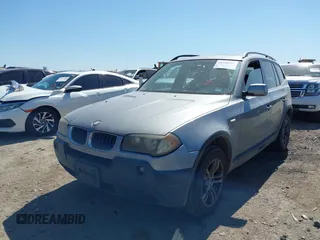 2005 BMW X3 3.0i with VIN WBXPA934X5WD03196, listed as a IAAI auction lot 41758262 with 136,523 mi miles. Bid and sale history available at carsss.com. Image 2.
