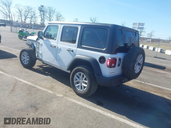 2023 Jeep Wrangler Sport S with VIN 1C4HJXDN4PW702277, listed as a IAAI auction lot 41835864 with 27,768 mi miles and . Bid and sale history available at DreamBid. Image 3.
