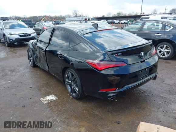 2024 Acura Integra w/A-Spec Package with VIN 19UDE4H36RA001896, listed as a IAAI auction lot 41991485 with 15,723 mi miles and . Bid and sale history available at carsss.com. Image 3.