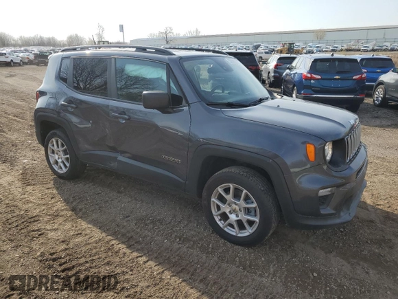 2022 Jeep Renegade Latitude with VIN ZACNJDB15NPN63267, listed as a Copart auction lot 53839035 with 43,141 mi miles and Salvage title. Bid and sale history available at DreamBid. Image 4.