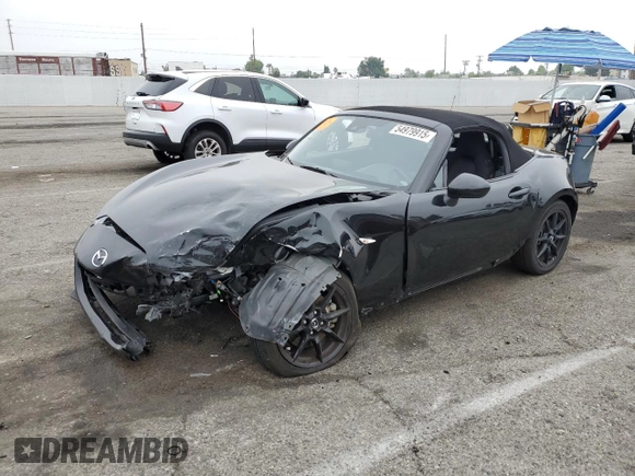 2021 Mazda MX-5 Miata Sport with VIN JM1NDAB70M0455950, listed as a Copart auction lot 54979915 with Not provided miles and Salvage title. Bid and sale history available at DreamBid. Image 1.