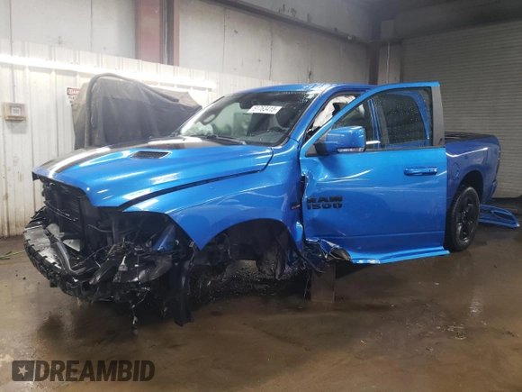 2018 Ram 1500 Night with VIN 1C6RR7MT9JS196060, listed as a Copart auction lot 51763415 with 63,398 mi miles and Salvage Title. Bid and sale history available at carsss.com. Image 1.
