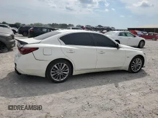 2018 Infiniti Q50 Luxe with VIN JN1EV7AP4JM352281, listed as a Copart auction lot 62262735 with 148,158 mi miles and Salvage title. Bid and sale history available at DreamBid. Image 3.