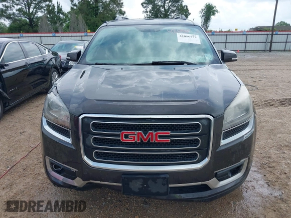2014 GMC Acadia SLT z VIN 1GKKRRKD6EJ205993, wystawiony jako IAAI lot #42056772 z przebiegiem 287 943 mil mil oraz . Historia ofert i sprzedaży dostępna na DreamBid. Obrazek 12.