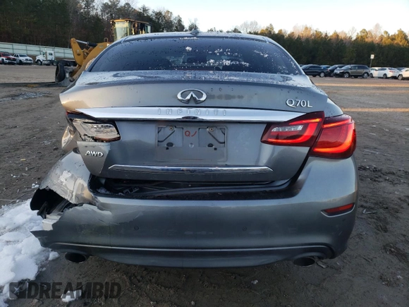 2015 Infiniti Q70 z VIN JN1BY1PR0FM830851, wystawiony jako Copart lot #87606685 z przebiegiem 116 148 mil mil oraz Szkoda całkowita • Salvage title. Historia ofert i sprzedaży dostępna na DreamBid. Obrazek 6.