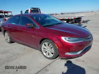 2015 Chrysler 200 Limited with VIN 1C3CCCAB0FN547971, listed as a IAAI auction lot 41270330 with 201,251 mi miles. Bid and sale history available at carsss.com. Image 1.
