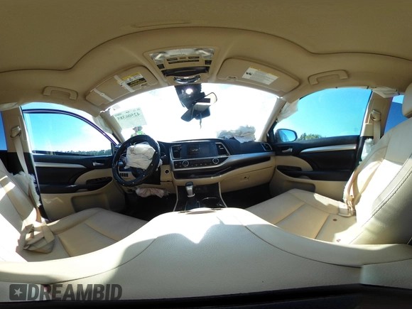 2017 Toyota Highlander XLE with VIN 5TDKZRFH4HS525085, listed as a IAAI auction lot 42506385 with 84,581 mi miles and . Bid and sale history available at DreamBid. Image 17.