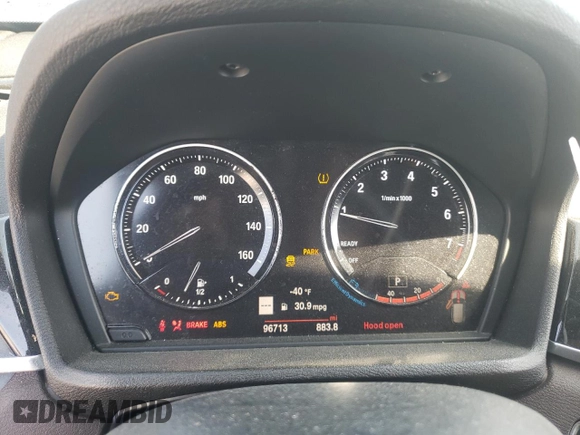 2018 BMW X1 sDrive28i with VIN WBXHU7C32J3H42508, listed as a Copart auction lot 50634735 with 96,713 mi miles and Salvage Title. Bid and sale history available at carsss.com. Image 9.