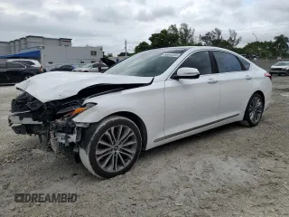 2017 Genesis G80 3.8L with VIN KMHGN4JE5HU182487, listed as a Copart auction lot 56643395 with Not provided miles and Salvage title. Bid and sale history available at DreamBid. Image 1.