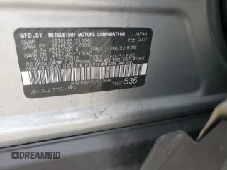 2022 Mitsubishi Eclipse Cross ES z VIN JA4ATUAA4NZ003698, wystawiony jako Copart lot #50914255 z przebiegiem 87 098 mil mil oraz Szkody całkowita. Historia ofert i sprzedaży dostępna na DreamBid. Obrazek 13.