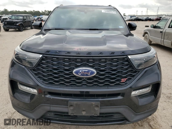 2020 Ford Explorer ST with VIN 1FM5K8GC1LGA80124, listed as a Copart auction lot 54865575 with 95,477 mi miles and Salvage Title. Bid and sale history available at carsss.com. Image 5.