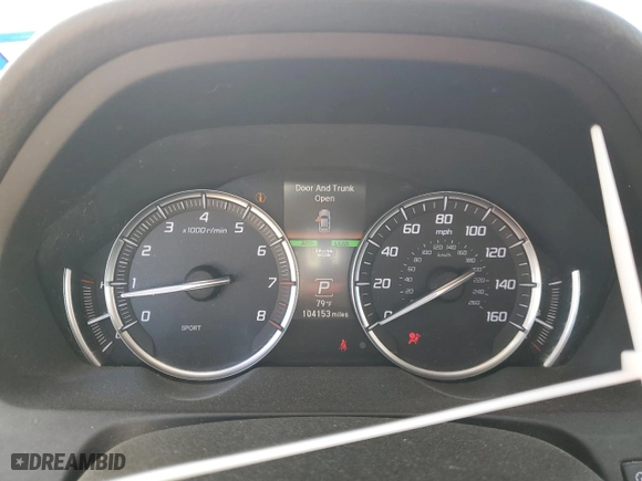 2018 Acura TLX with VIN 19UUB1F36JA001623, listed as a Copart auction lot 78412174 with 104,153 mi miles and Salvage Title. Bid and sale history available at carsss.com. Image 9.