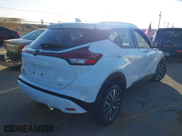 2023 Nissan Kicks SV with VIN 3N1CP5CV0PL539540, listed as a IAAI auction lot 41401656 with 13,205 mi miles. Bid and sale history available at carsss.com. Image 4.