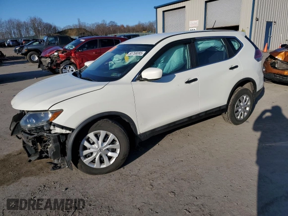 2016 Nissan Rogue S with VIN 5N1AT2MV8GC831442, listed as a Copart auction lot 50758085 with 75,336 mi miles and Salvage Title. Bid and sale history available at DreamBid. Image 1.