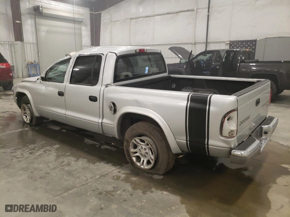2004 Dodge Dakota SLT with VIN 1D7HL48N84S649109, listed as a Copart auction lot 78261604 with 133,812 mi miles and Salvage Title. Bid and sale history available at carsss.com. Image 2.