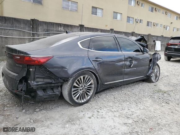 2017 Kia Cadenza Technology with VIN KNALC4J16H5061822, listed as a Copart auction lot 84995124 with 0 mi miles and Salvage Title. Bid and sale history available at carsss.com. Image 3.