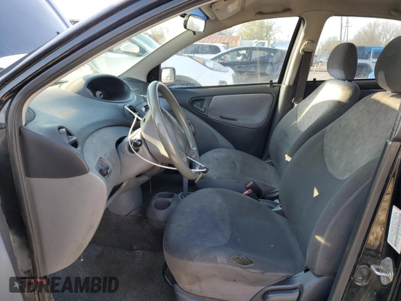 2001 Toyota ECHO with VIN JTDBT123610174220, listed as a Copart auction lot 51153515 with 199,253 mi miles and Salvage Title. Bid and sale history available at DreamBid. Image 7.