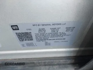 2021 Chevrolet Traverse LS with VIN 1GNERFKW1MJ255148, listed as a IAAI auction lot 41894997 with 74,333 mi miles. Bid and sale history available at carsss.com. Image 9.