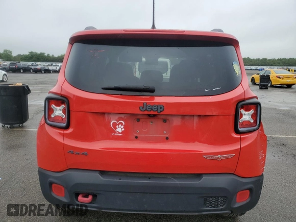 2015 Jeep Renegade Trailhawk with VIN ZACCJBCT0FPB69827, listed as a Copart auction lot 63643985 with 94,841 mi miles and Clean title. Bid and sale history available at DreamBid. Image 6.