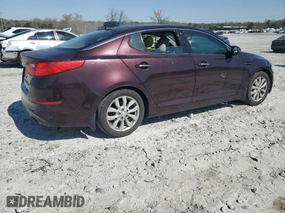 2014 Kia Optima EX with VIN 5XXGN4A72EG307887, listed as a Copart auction lot 50647855 with 212,293 mi miles and Salvage Title. Bid and sale history available at carsss.com. Image 3.