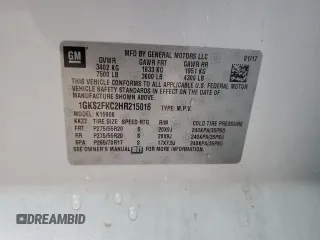 2017 GMC Yukon XL SLE with VIN 1GKS2FKC2HR215016, listed as a Copart auction lot 49651765 with 144,603 mi miles and Salvage Title. Bid and sale history available at carsss.com. Image 13.