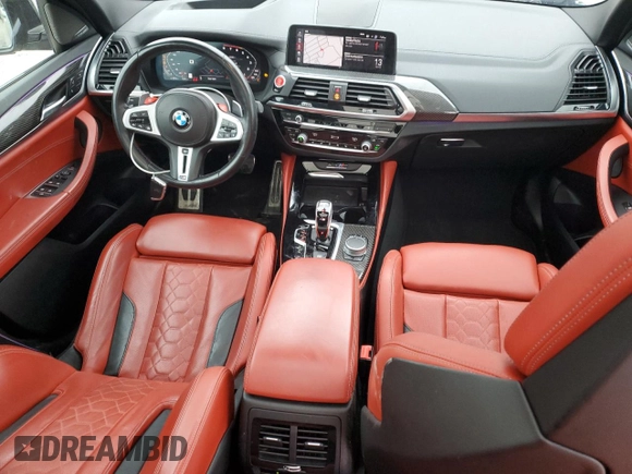 2021 BMW X3 M z VIN 5YMTS0C07M9F36829, wystawiony jako Copart lot #48347655 z przebiegiem 42 698 mil mil oraz Szkoda całkowita • Salvage title. Historia ofert i sprzedaży dostępna na DreamBid. Obrazek 8.