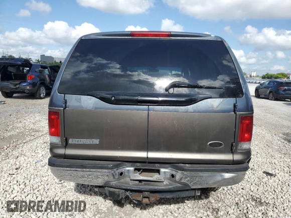 2003 Ford Excursion Special Serv z VIN 1FMNU41S13EC23961, wystawiony jako Copart lot #56982865 z przebiegiem 180 123 mil mil oraz Szkoda całkowita • Salvage title. Historia ofert i sprzedaży dostępna na DreamBid. Obrazek 6.