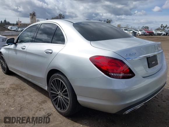 2021 Mercedes-Benz C 300 with VIN W1KWF8DB3MR650886, listed as a IAAI auction lot 41728472 with 26,700 mi miles and . Bid and sale history available at carsss.com. Image 3.