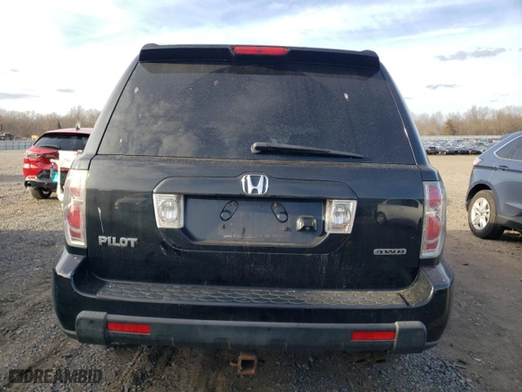 2008 Honda Pilot EX-L with VIN 5FNYF18738B040675, listed as a Copart auction lot 46696985 with 225,399 mi miles and Salvage Title. Bid and sale history available at carsss.com. Image 6.