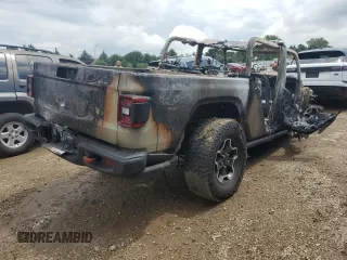 2022 Jeep Gladiator Rubicon with VIN 1C6JJTBG4NL174244, listed as a Copart auction lot 62507374 with Not provided miles and Non repairable. Bid and sale history available at DreamBid. Image 3.