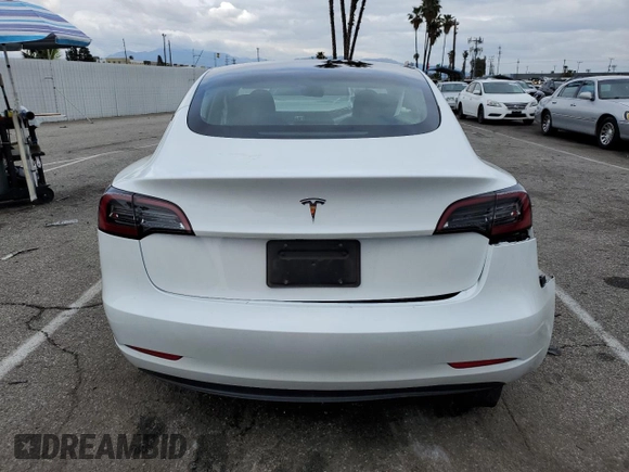 2023 Tesla Model 3 with VIN 5YJ3E1EA8PF683731, listed as a Copart auction lot 48896555 with 19,177 mi miles and Salvage title. Bid and sale history available at DreamBid. Image 6.