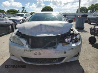 2007 Lexus IS 250 with VIN JTHBK262972036421, listed as a Copart auction lot 60591305 with 155,395 mi miles and Salvage title. Bid and sale history available at DreamBid. Image 5.