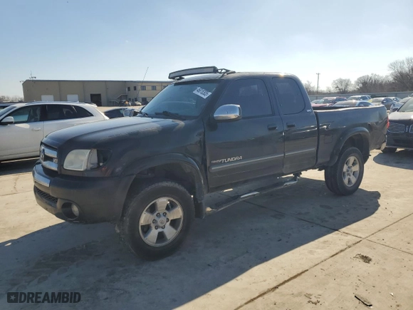 2005 Toyota Tundra SR5 with VIN 5TBBT44135S460972, listed as a Copart auction lot 46818305 with 375,437 mi miles and Salvage Title. Bid and sale history available at carsss.com. Image 1.