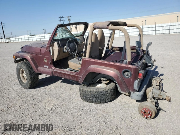 2002 Jeep Wrangler Sahara with VIN 1J4FA59S72P706380, listed as a Copart auction lot 56365355 with 282,467 mi miles and Clean title. Bid and sale history available at DreamBid. Image 2.