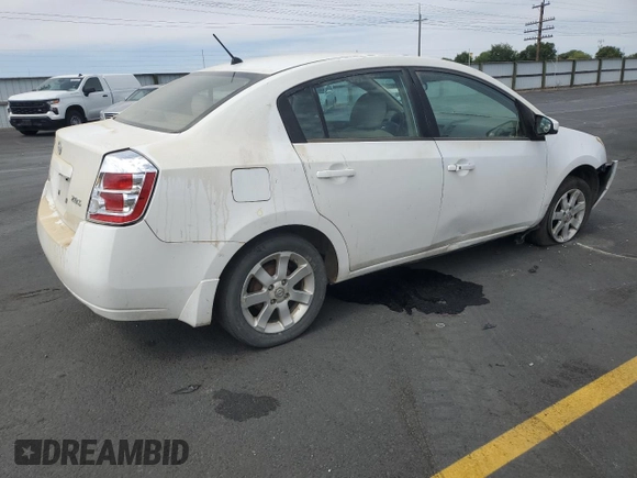 2007 Nissan Sentra S with VIN 3N1AB61E27L620022, listed as a Copart auction lot 62133085 with 204,460 mi miles and Salvage title. Bid and sale history available at DreamBid. Image 3.