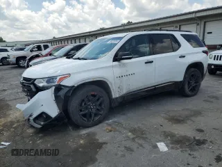 2018 Chevrolet Traverse Premier with VIN 1GNERKKW1JJ112530, listed as a Copart auction lot 66320095 with 126,421 mi miles and Salvage title. Bid and sale history available at DreamBid. Image 1.
