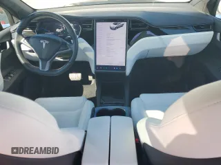 2020 Tesla Model X Long Range with VIN 5YJXCAE26LF270135, listed as a Copart auction lot 49711735 with Not Provided miles and Salvage Title. Bid and sale history available at carsss.com. Image 8.