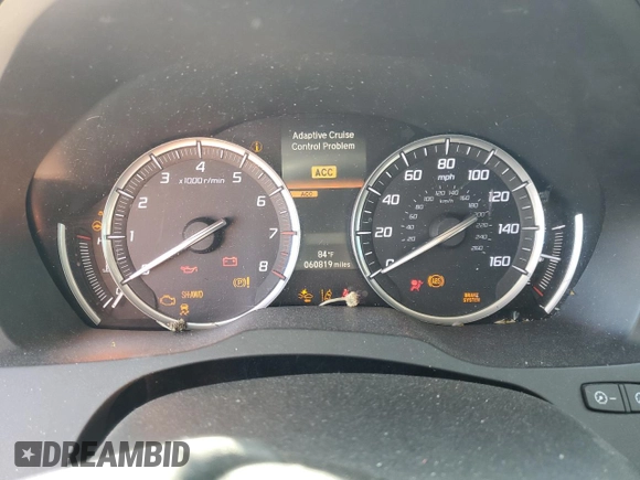 2017 Acura MDX w/Advance Pkg with VIN 5FRYD4H83HB002409, listed as a Copart auction lot 46535175 with 60,819 mi miles and Salvage Title. Bid and sale history available at carsss.com. Image 9.