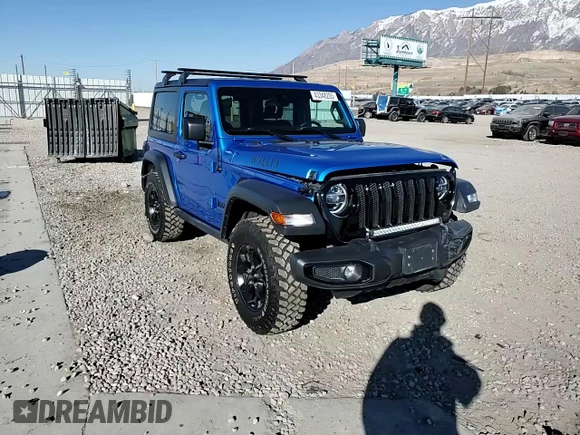 2021 Jeep Wrangler Sport S with VIN 1C4GJXAG2MW819658, listed as a Copart auction lot 43348205 with 27,169 mi miles and Salvage Title. Bid and sale history available at DreamBid. Image 10.