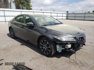 2015 Acura TLX V6 Tech with VIN 19UUB3F59FA001703, listed as a Copart auction lot 50845885 with 106,652 mi miles and Salvage Title. Bid and sale history available at carsss.com. Image 4.